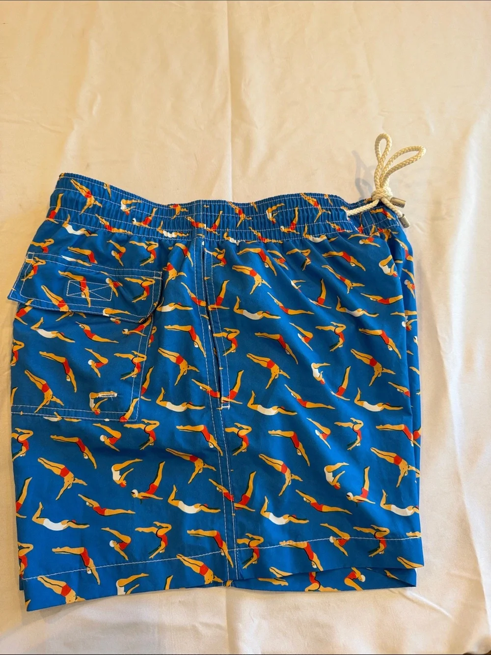 T0109205 ARRELS Men's divers printed Swim shorts SZ S